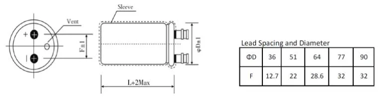 Long Lasting 63V 100000UF 2000hrs Power Aluminum Electrolytic Capacitor