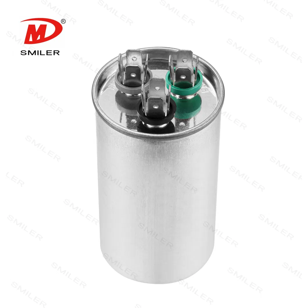 Aluminum 370/440V Round Cbb65 a Motor Run Air Conditioner Capacitor