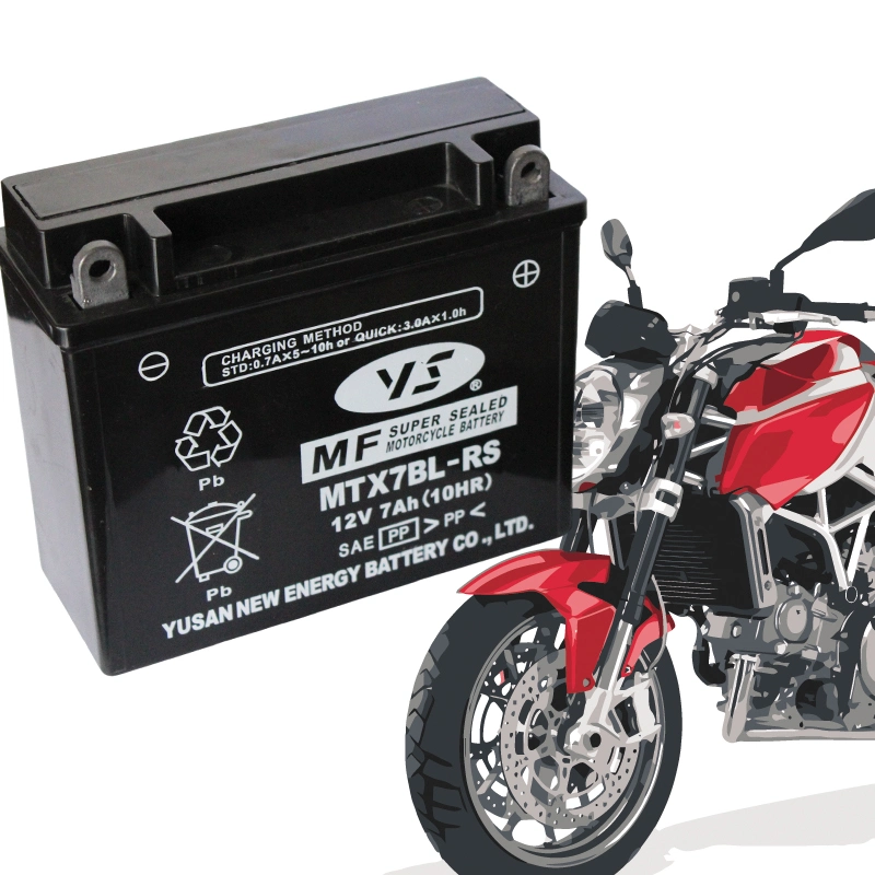 Reliable Starting Power AGM Motorcycle Moto Battery 12V 7ah