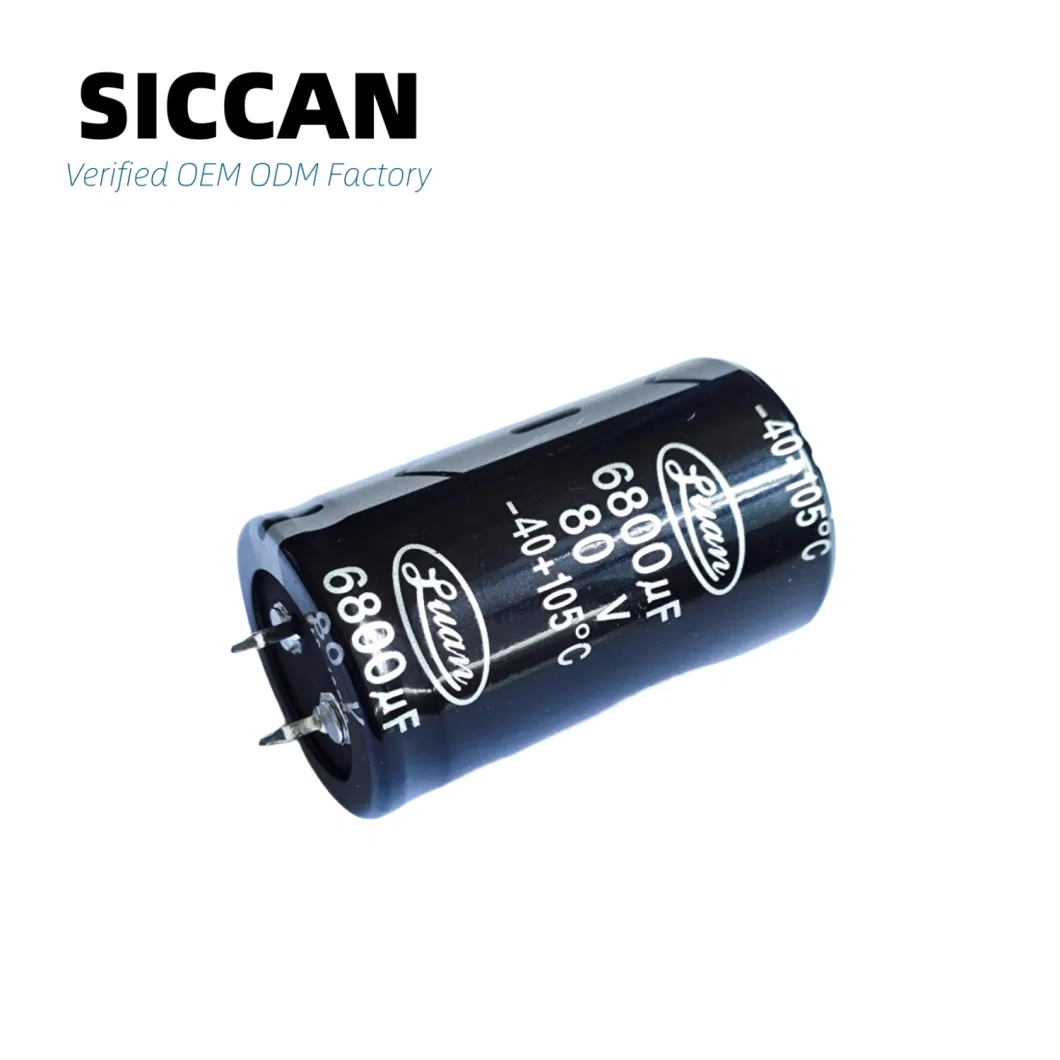 6800UF 80V Aluminum Electrolytic Capacitor Price Snap-in Lf High Frequency Low ESR