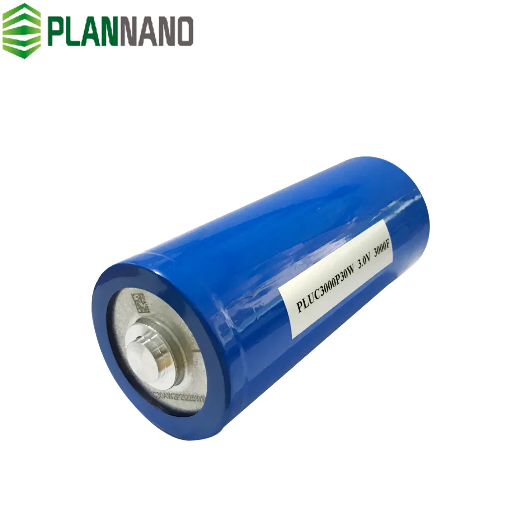 Plannano Free Sample 3.0V 3000f Ultra Faraday Capacitor with Low Internal Resistance and Large Capacity for Customization