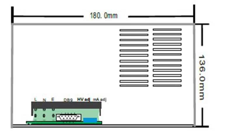 High Voltage Capacitor Charging Power Module 50 Kv 10 Ma