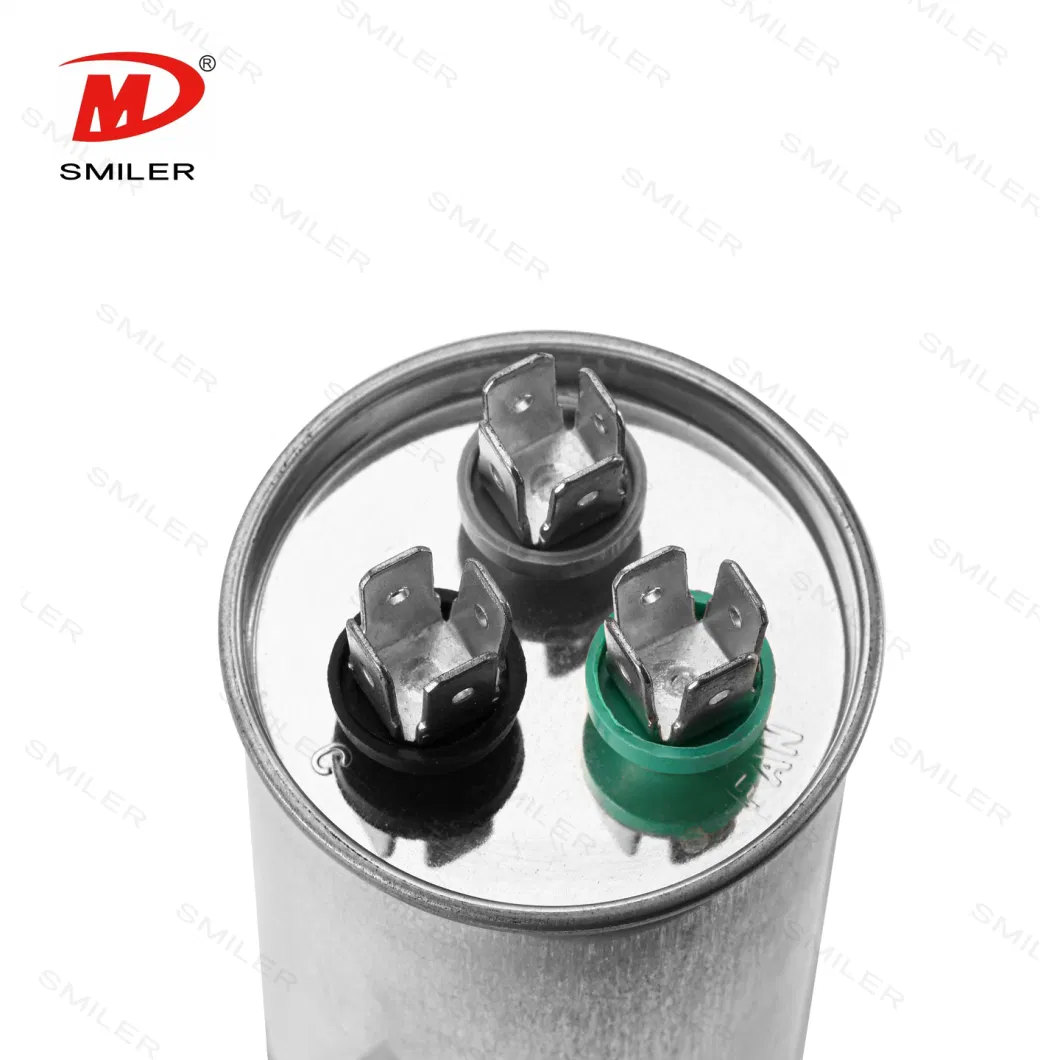 Oil-Filled Condenser Air Conditioner Spare Parts Cbb65 Air Conditioning Capacitor Manufacturer High Quality AC Capacitor 45UF 450V Round Dual Run Capacitor