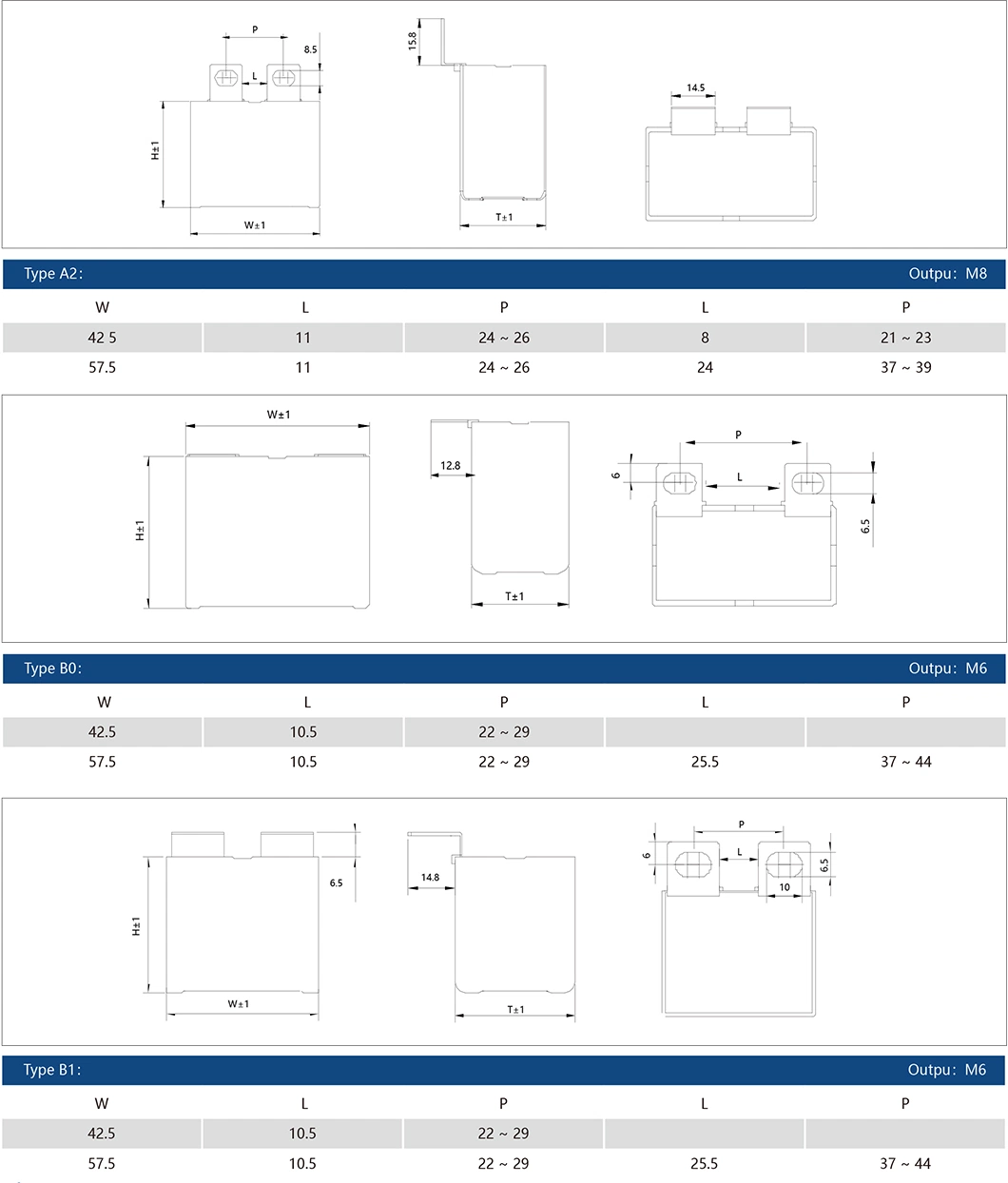 Surface Mounting Snubber Film Capacitor with Custom Terminals