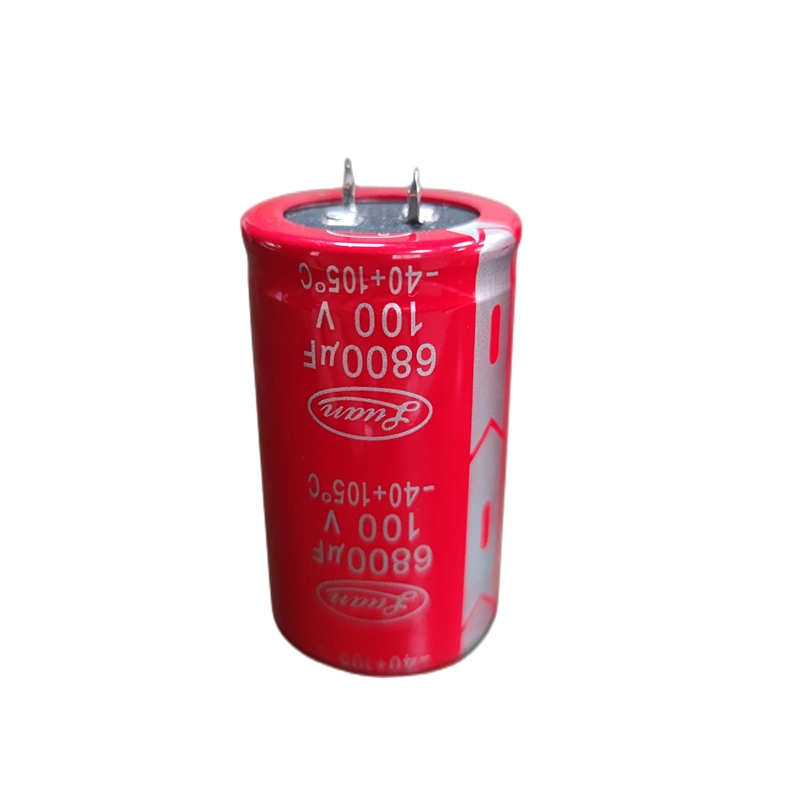 Large Can 100V 6800UF Low Impedance Snap-in Terminal Aluminum Electrolytic Capacitor 35*60mm