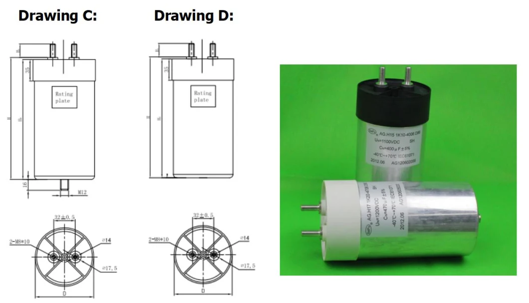 DC Link Capacitors for Renewable and Automotive Applications 100UF 400VDC