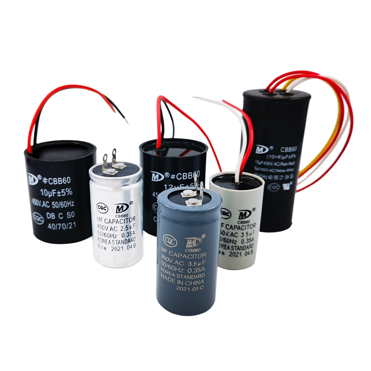 China Original Manufacturer Motor Capacitor Cbb60 Water Pump Capacitor