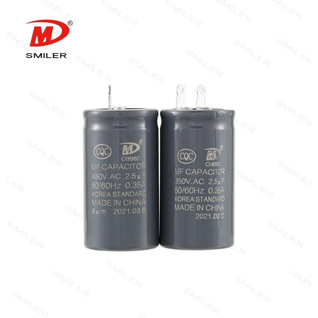 China Original Manufacturer Motor Capacitor Cbb60 Water Pump Capacitor