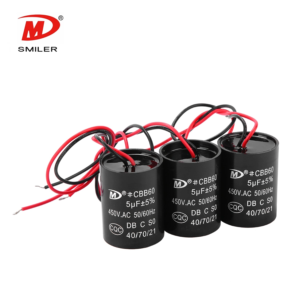 Free Sample of Super 450V AC Capacitor Cbb60 for Washing Machine Capacitor