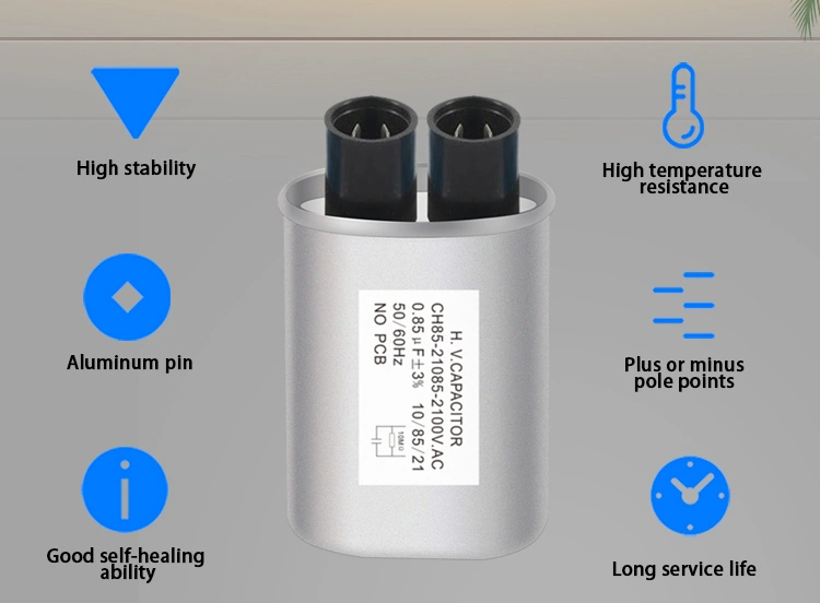 Capacitors Manufacturer CH85 Sh Capacitors Starting Capacitor 50/60Hz Microwave Oven Capacitors