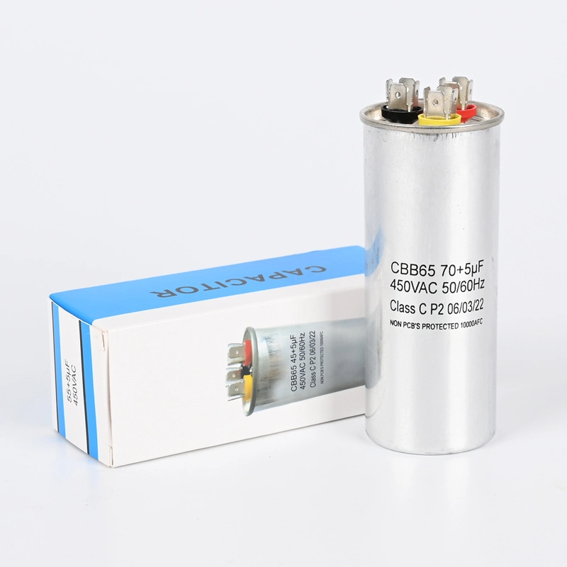 Durable Cbb65 Capacitor with 1-100UF Capacity