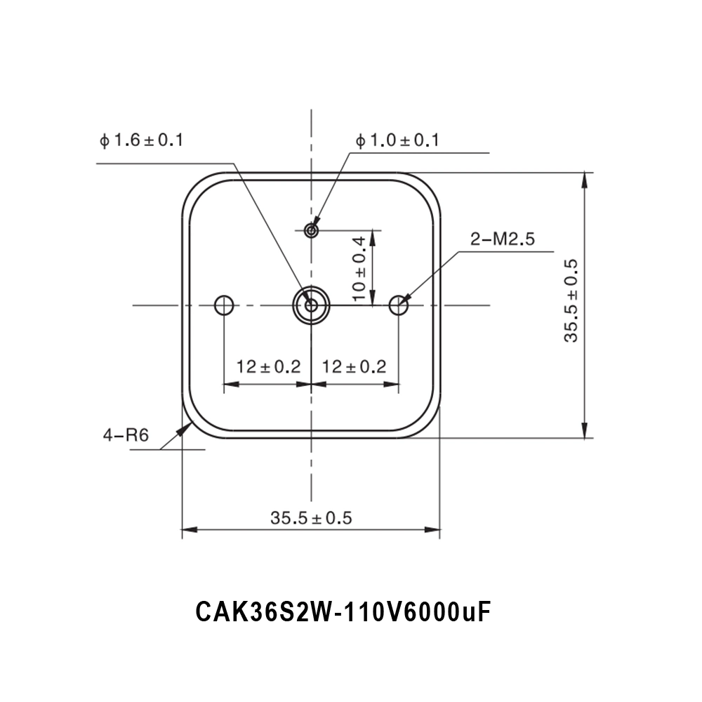 Cak36s2w-110V6000UF-M Hybrid Tantalum Capacitors for Time Delay Circuit