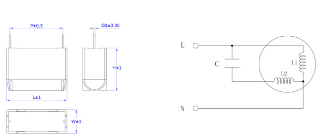 Cbb65 250V Aluminum 80UF Electronics Polypropylene Film Capacitor with a Large Capacity