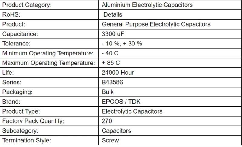 China Make New and Original Through Hole DIP Aluminum Electrolytic Capacitor 16V 25V 35V 100V 470UF 100UF 1000UF 2200UF