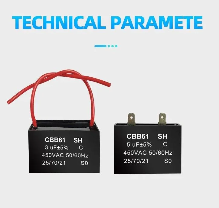 Supplier Run Fan Capacitors/Capacitor Cbb61/Power Capacitor