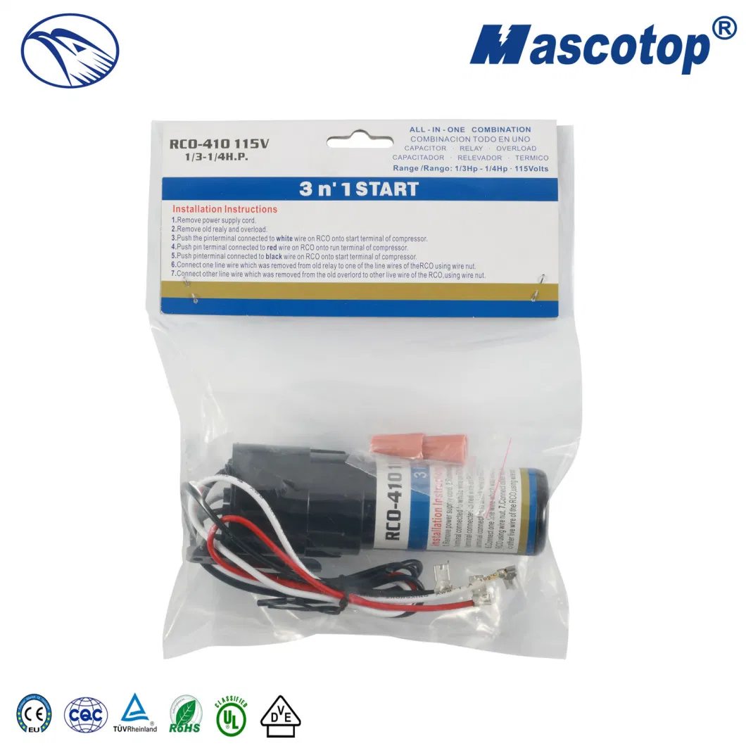 Manufacture 50PCS/CTN Low Frequency Coupling Mascotop China Run Capacitor Manufacturer