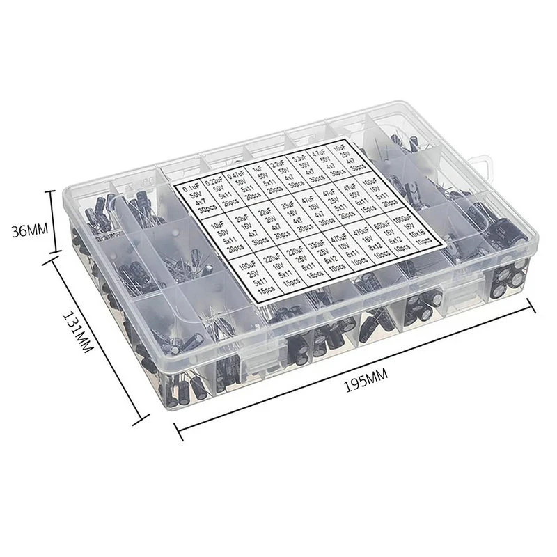 China Make New and Original Through Hole DIP Aluminum Electrolytic Capacitor 16V 25V 35V 100V 470UF 100UF 1000UF 2200UF