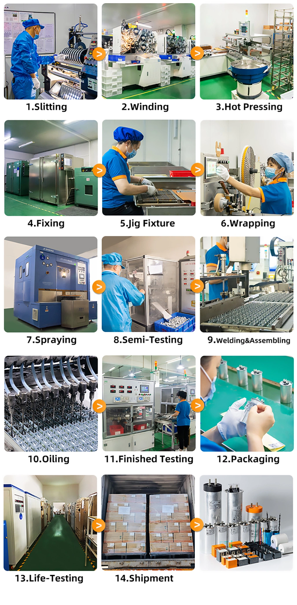 Ks Pinge Chinese Factory 30 Years Capacitor Supplier Cbb60 Motor Running Capacitor for AC Motor