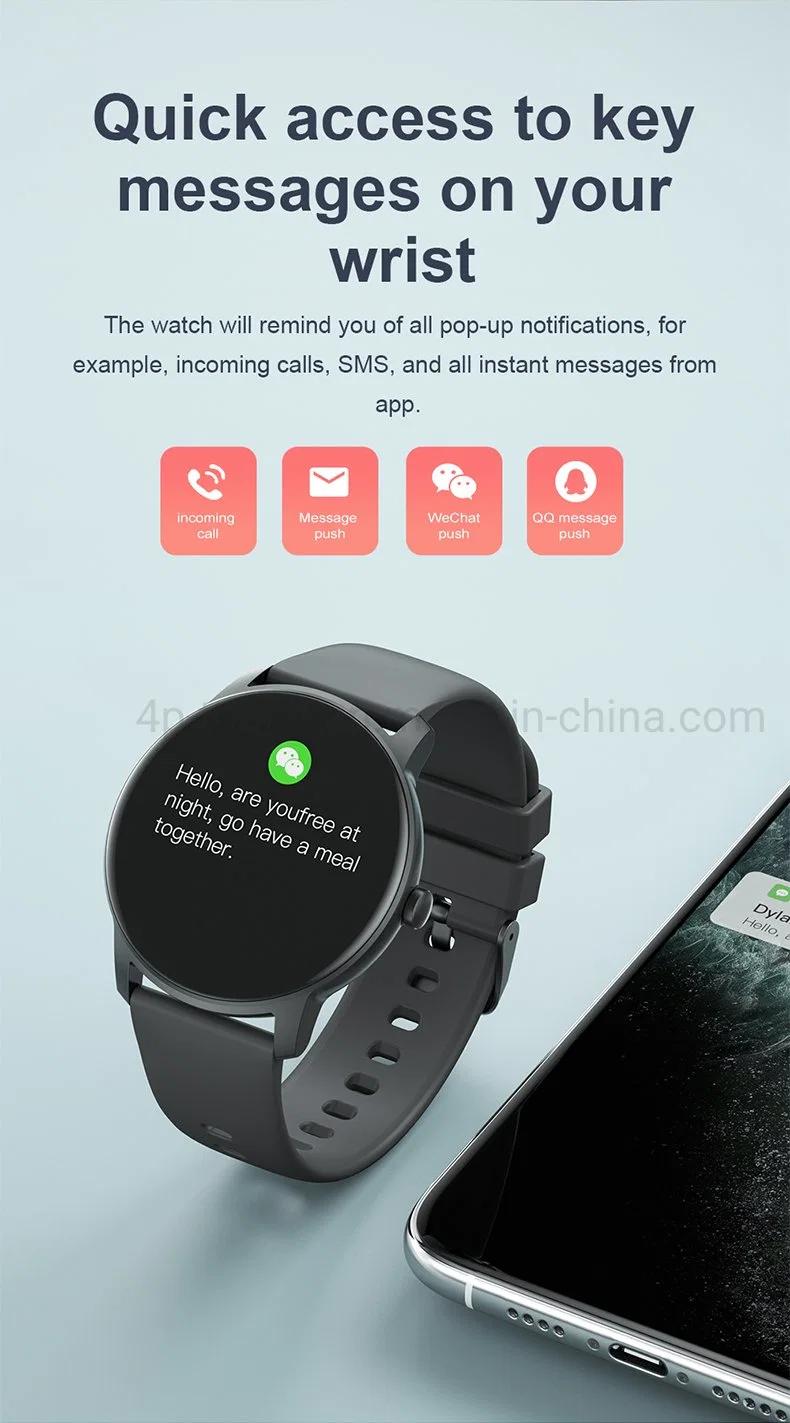 Latest IP68 Waterproof Healthy Sleep SpO2 Monitoring Smart Wristband with Flashlight KW77