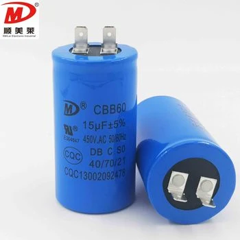 China Original Manufacturer Motor Capacitor Cbb60 Water Pump Capacitor