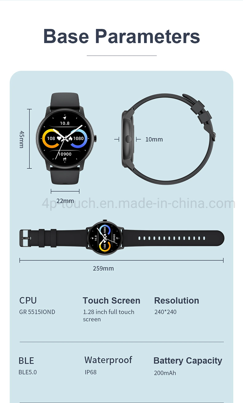 Latest IP68 Waterproof Healthy Sleep SpO2 Monitoring Smart Wristband with Flashlight KW77