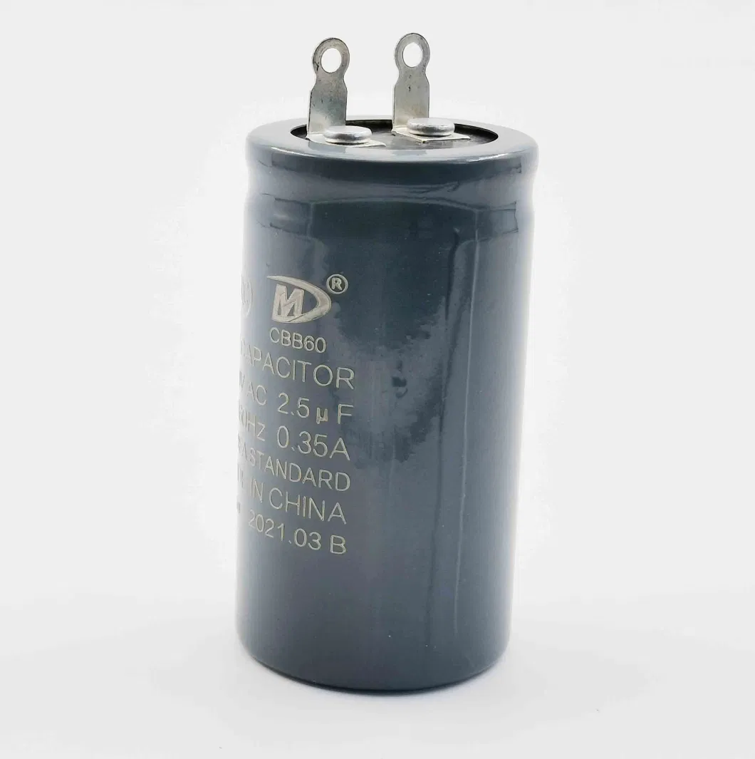 China Original Manufacturer Motor Capacitor Cbb60 Water Pump Capacitor