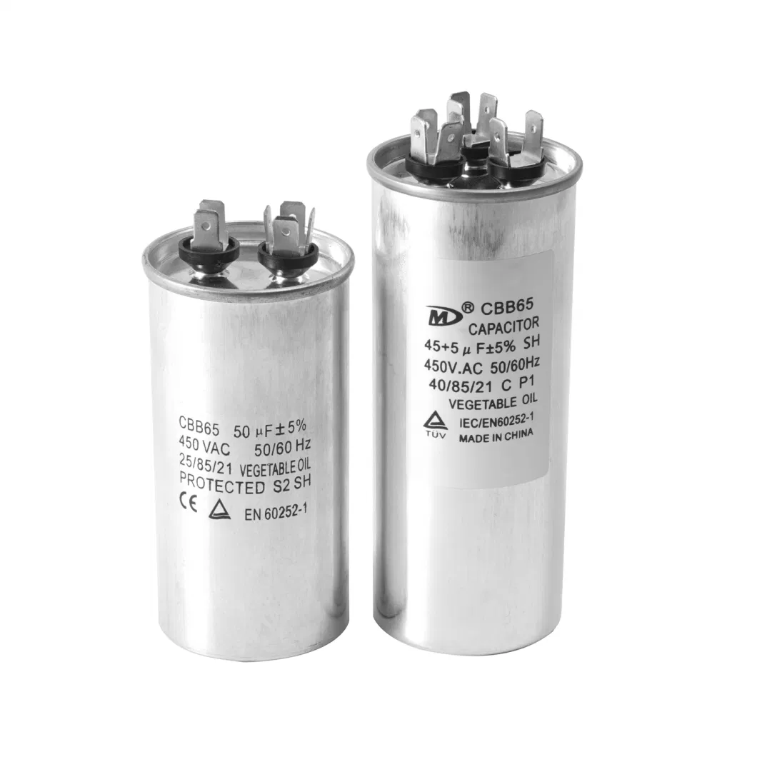 Factory 450VAC Motor Run Cbb65 Capacitor for Air Conditioner, Manufacturer