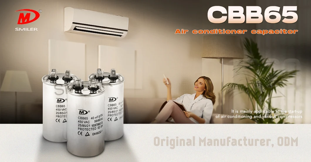 Cbb65 Air Condetional Cooler System Run Capacitor