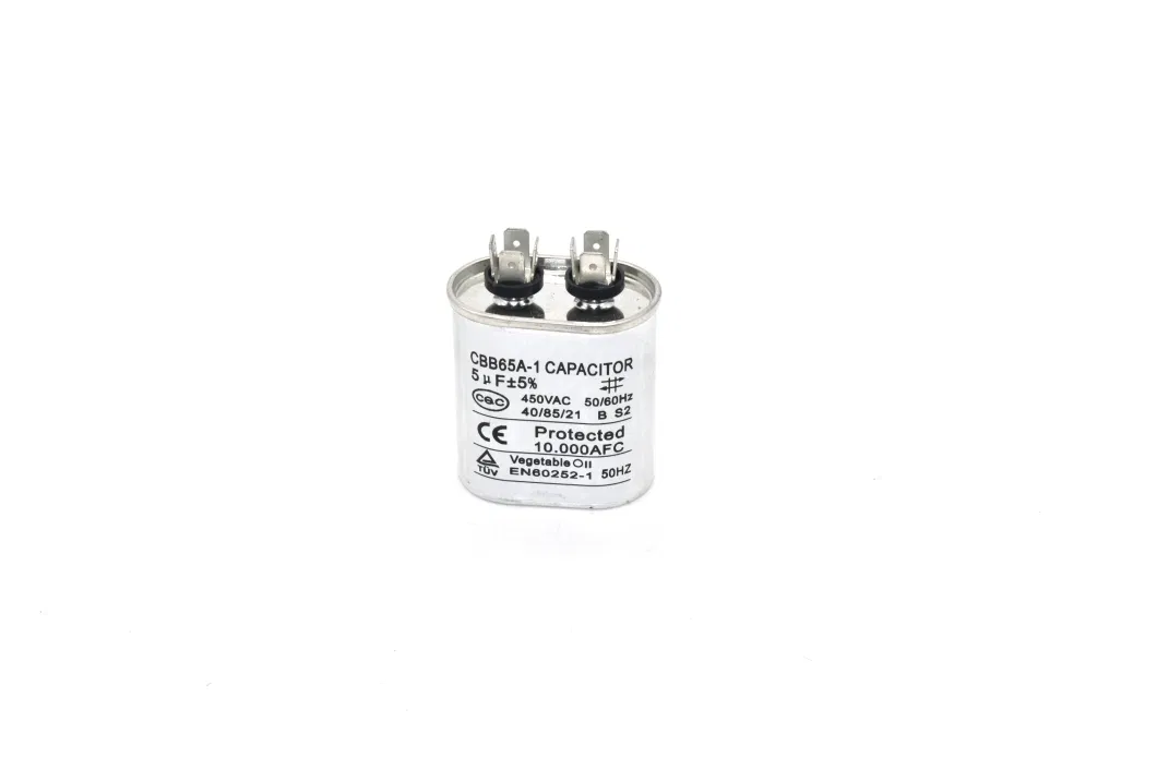 China Manufacturer High Quality Start Capacitor High Voltage Capacitor 450V Cbb61 Fan Capacitor