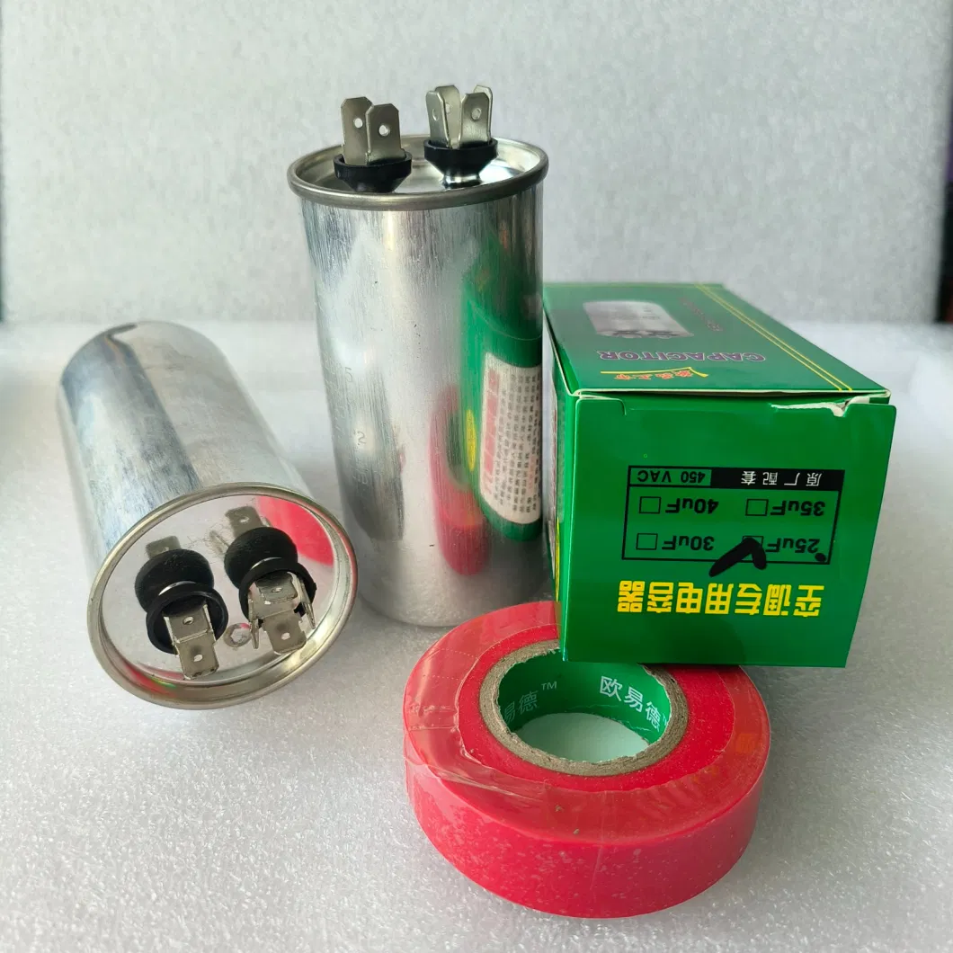 Starter Capacitor Cbb65 Air Conditioner Capacitor 450VAC35UF Quality Assurance Low Price