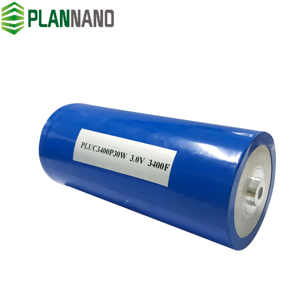 Free Sample 3.0V 3400f High Power Long Cycle Life Supercapacitor/Ultracapacitor