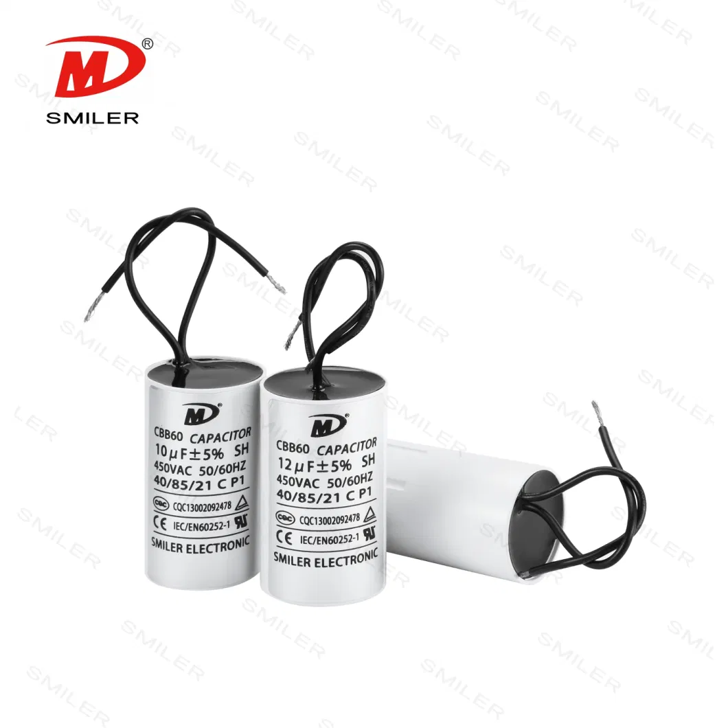 China Original Manufacturer Motor Capacitor Cbb60 Water Pump Capacitor