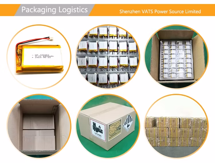 Factory Common Model 3.7V 103035 1000mAh Lithium Polymer Rechargeable Battery