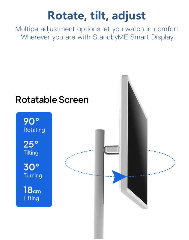 LG Standbyme LCD Touch Screen Monitor 21.5 27 32inch Movable Rechargeable LCD Digital Signage Digital Displays Smart TV