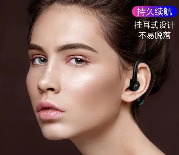 Binaural Call True Wireless Bluetooth 5.0 Ear Hook with Condenser Microphone Has FCC Report