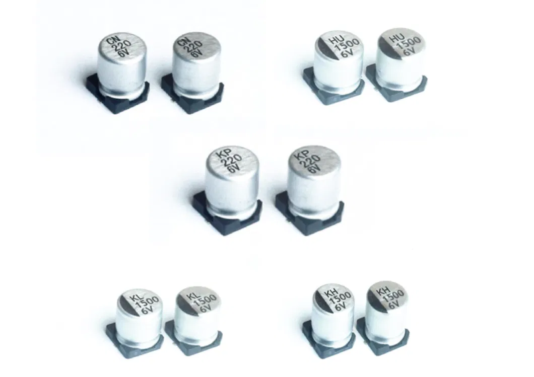 Yuscon 6V 100UF SMD Aluminum Electrolytic Capacitors