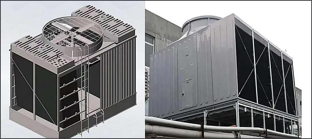 Manufacturer OEM Industrial Evaporative Condenser Closed Cross Flow Circuit Cooling Tower