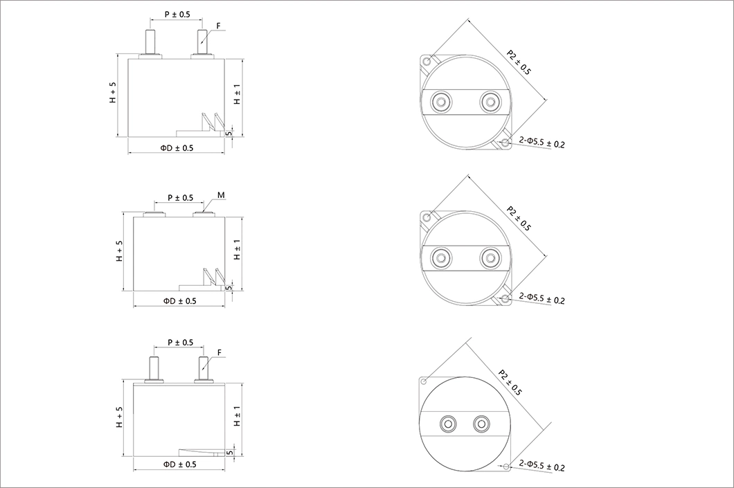 Electrical Car/Hybid Car/EV System DC Link Film Capacitor with Best Price