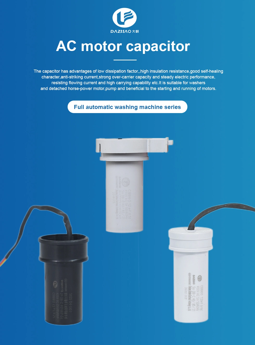 Power Surface Mount 1-100UF 370-450V Cbb Capacitor