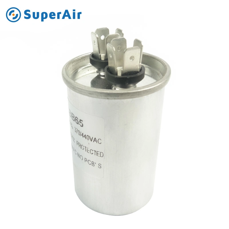 Cbb65 AC Motor Run Capacitor with High Capacitance and Aluminum Case