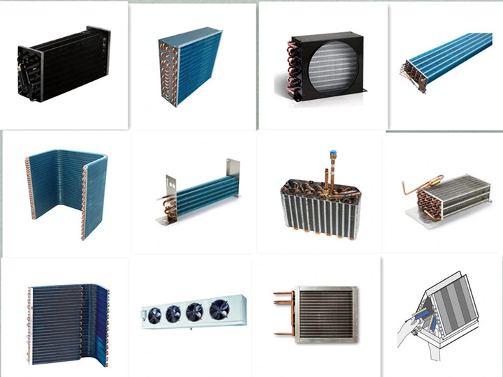 Copper Tube Aluminum Fins Condenser Charged with R410A