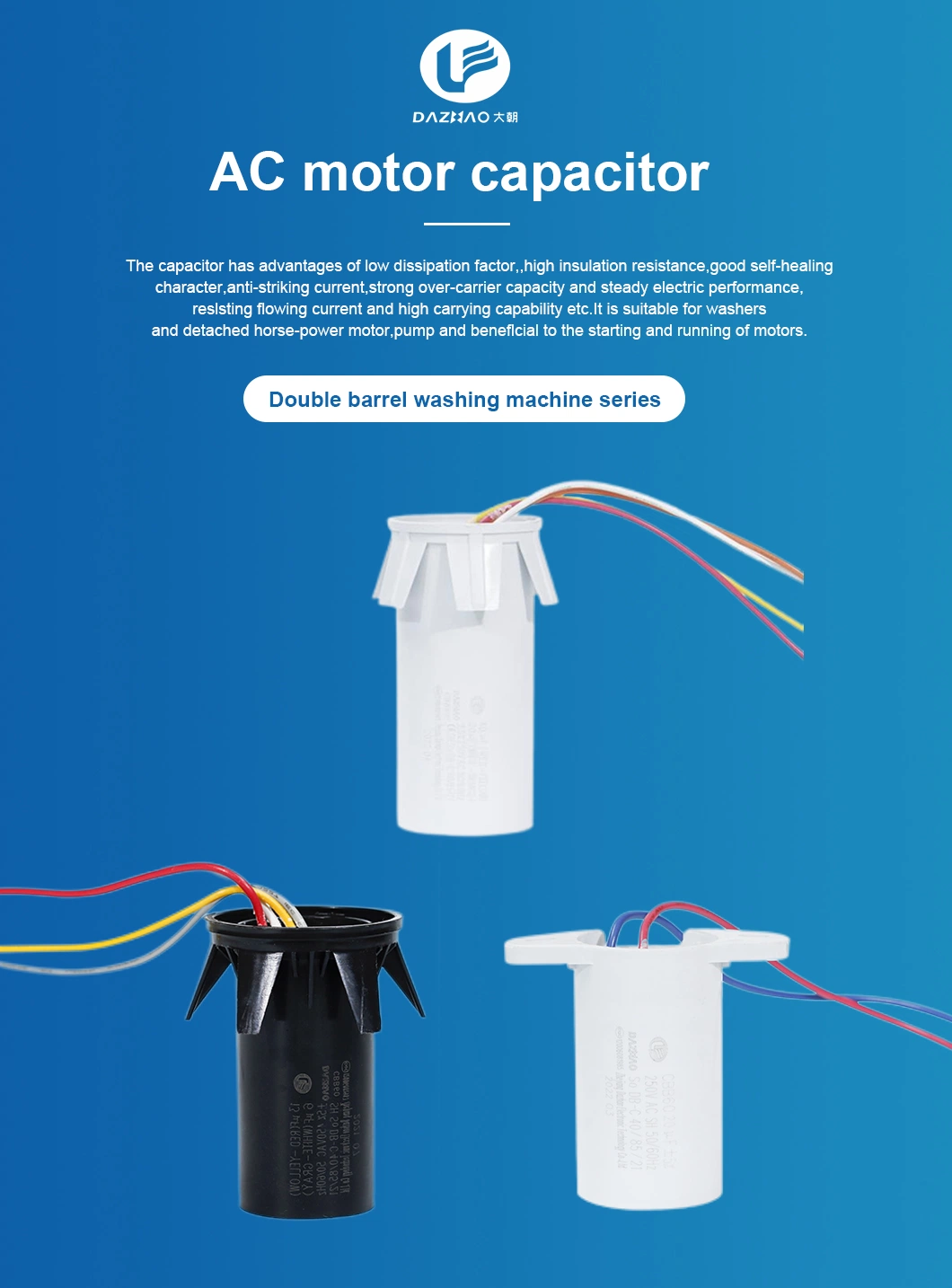 Cbb61 Metallized Film Capacitors Are Capacitors for TUV AC Motors at 2024 Best Price