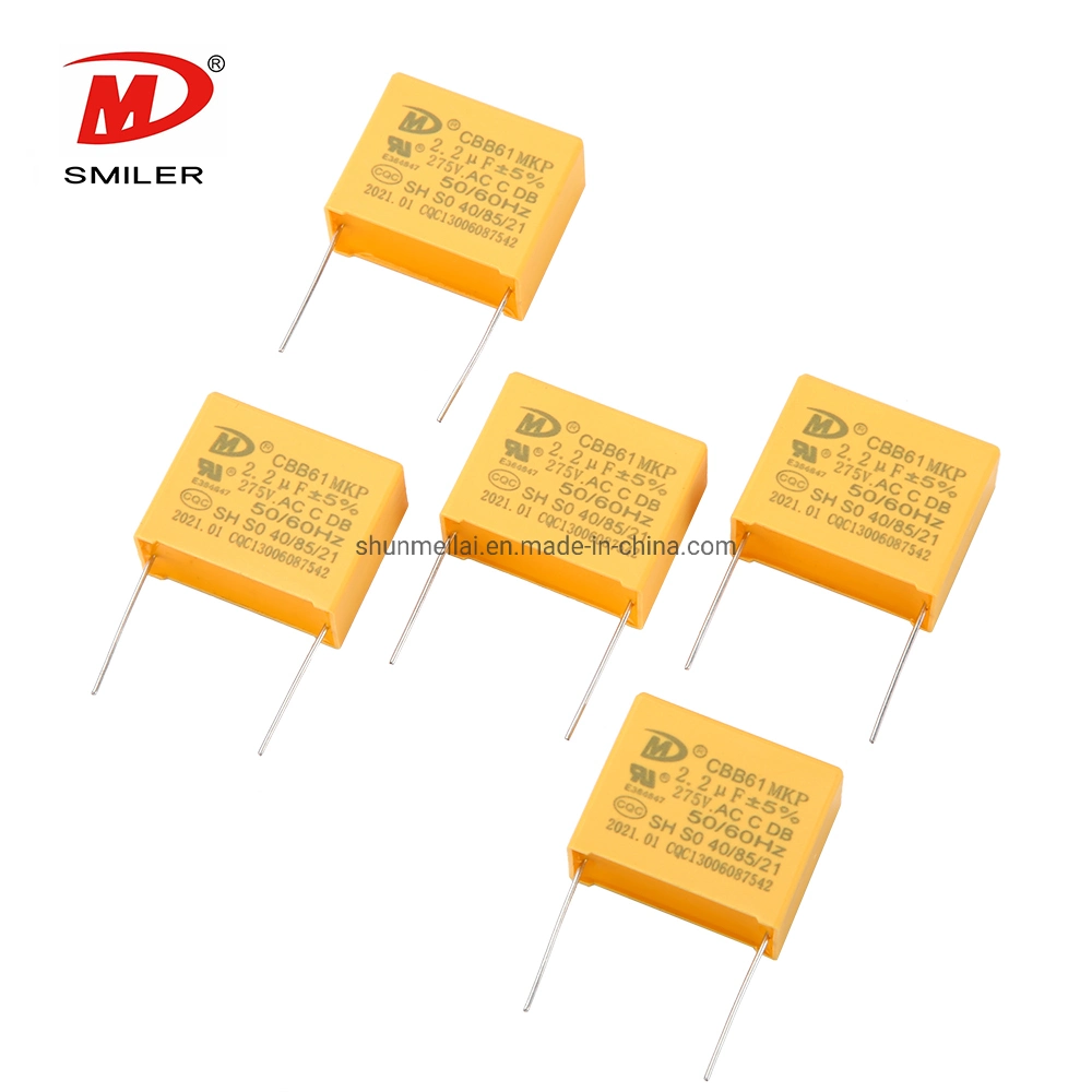 275VAC X2 Small Yellow Metallized Polypropylene Film Capacitor