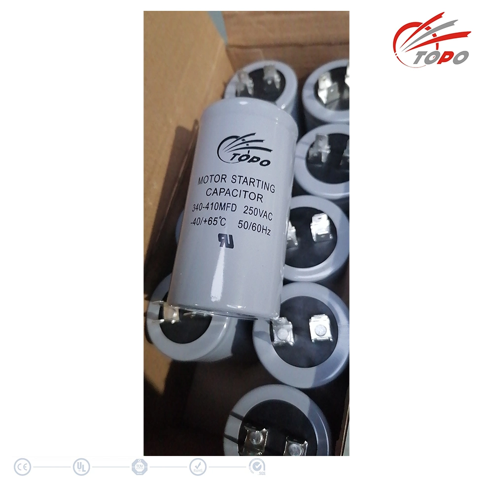 China Supplier Motor Start Capacitors for AC Single Electrical Motor