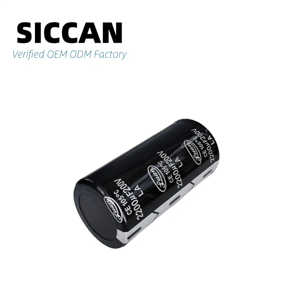 China High Quality High Voltage Cap Alum 3300UF 200V Aluminum Electrolytic Capacitors