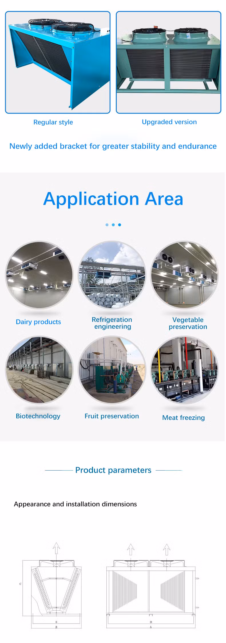 Fnv-35.4/120 V-Type Condenser for Cold Room