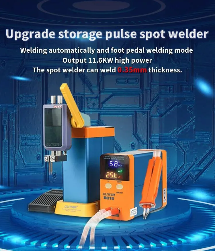 Hot Sales Sunkko 801d 801A 801b Capacitor Spot Welder 12kw Powerful Energy Storage for 18650 21700 Battery