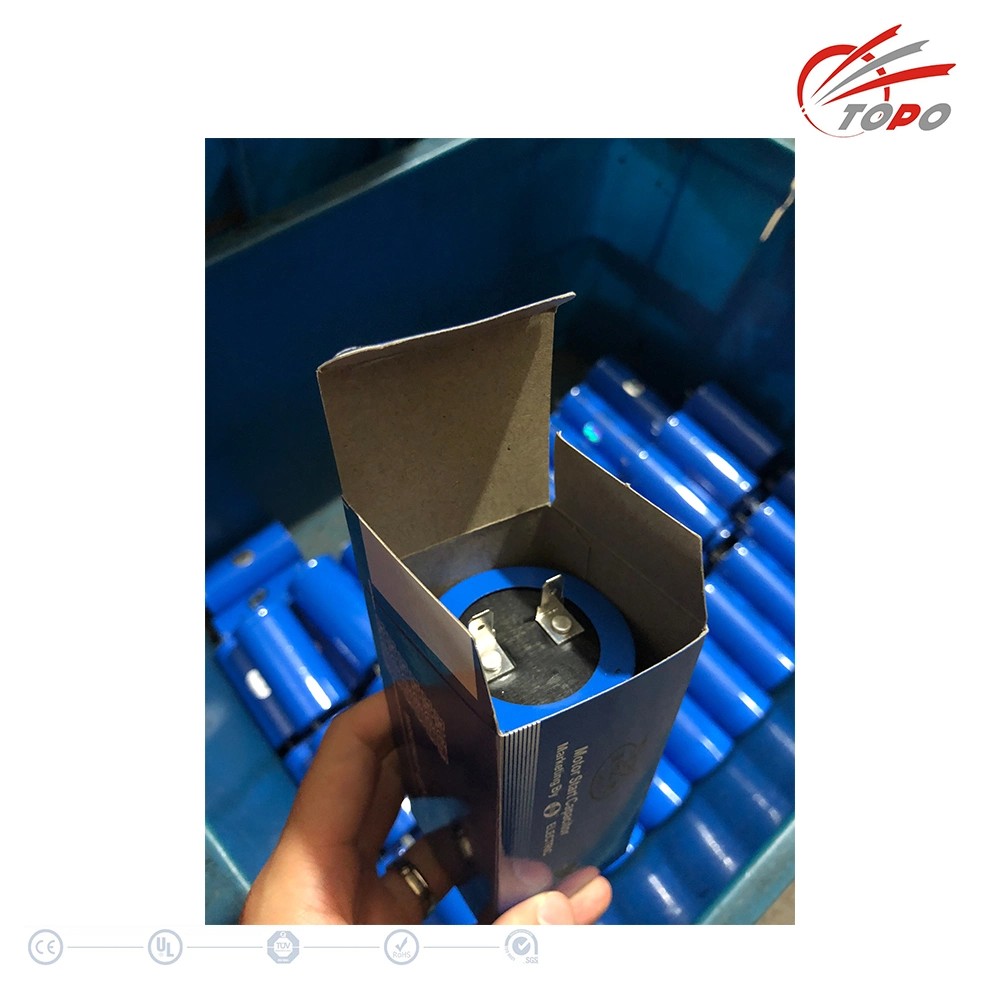 China Supplier Motor Start Capacitors for AC Single Electrical Motor