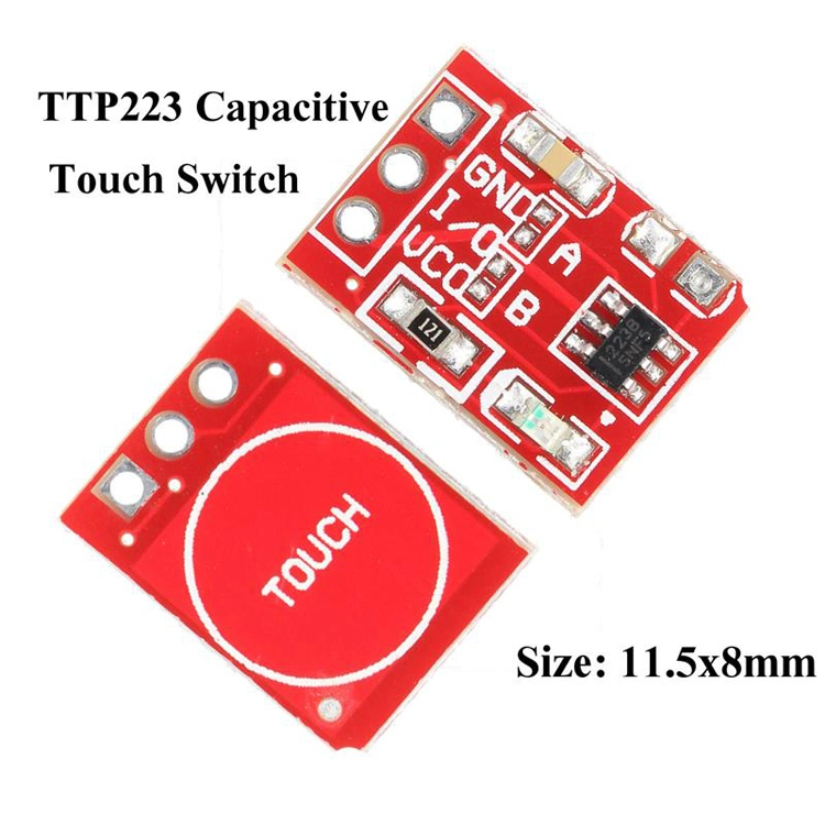 Ttp223 Touch Button Module Capacitor Type Single Channel Self Locking Touch