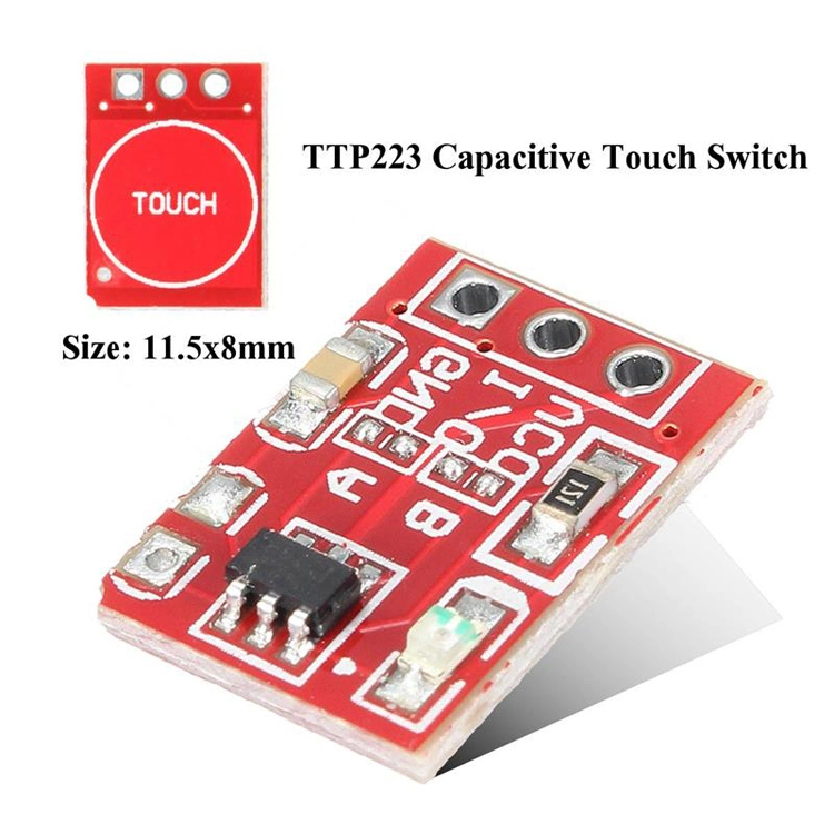 Ttp223 Touch Button Module Capacitor Type Single Channel Self Locking Touch